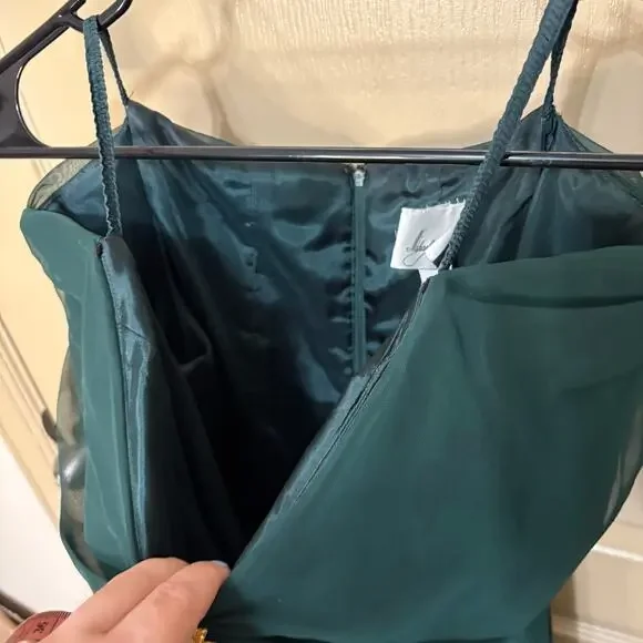 Michael Angelo VINTAGE green dress - Picture 11 of 12